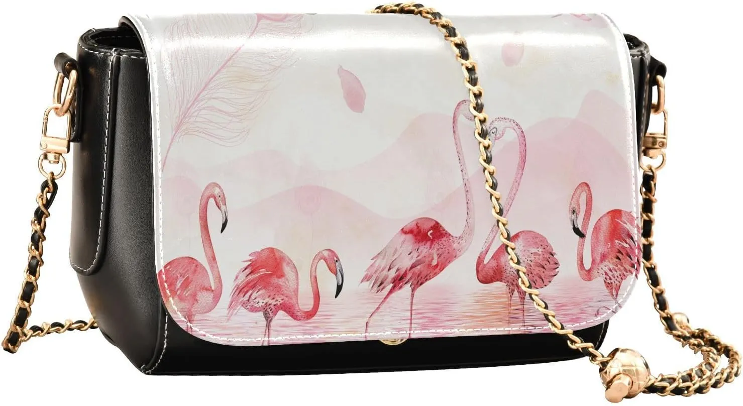 Crossbody Bags for Women Trendy Women's Black Shoulder Bag Small PU Leather Flap Cross Body Bag Handbags