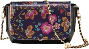 Crossbody Bags for Women Trendy Women's Black Shoulder Bag Small PU Leather Flap Cross Body Bag Handbags