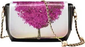 Crossbody Bags for Women Trendy Women's Black Shoulder Bag Small PU Leather Flap Cross Body Bag Handbags