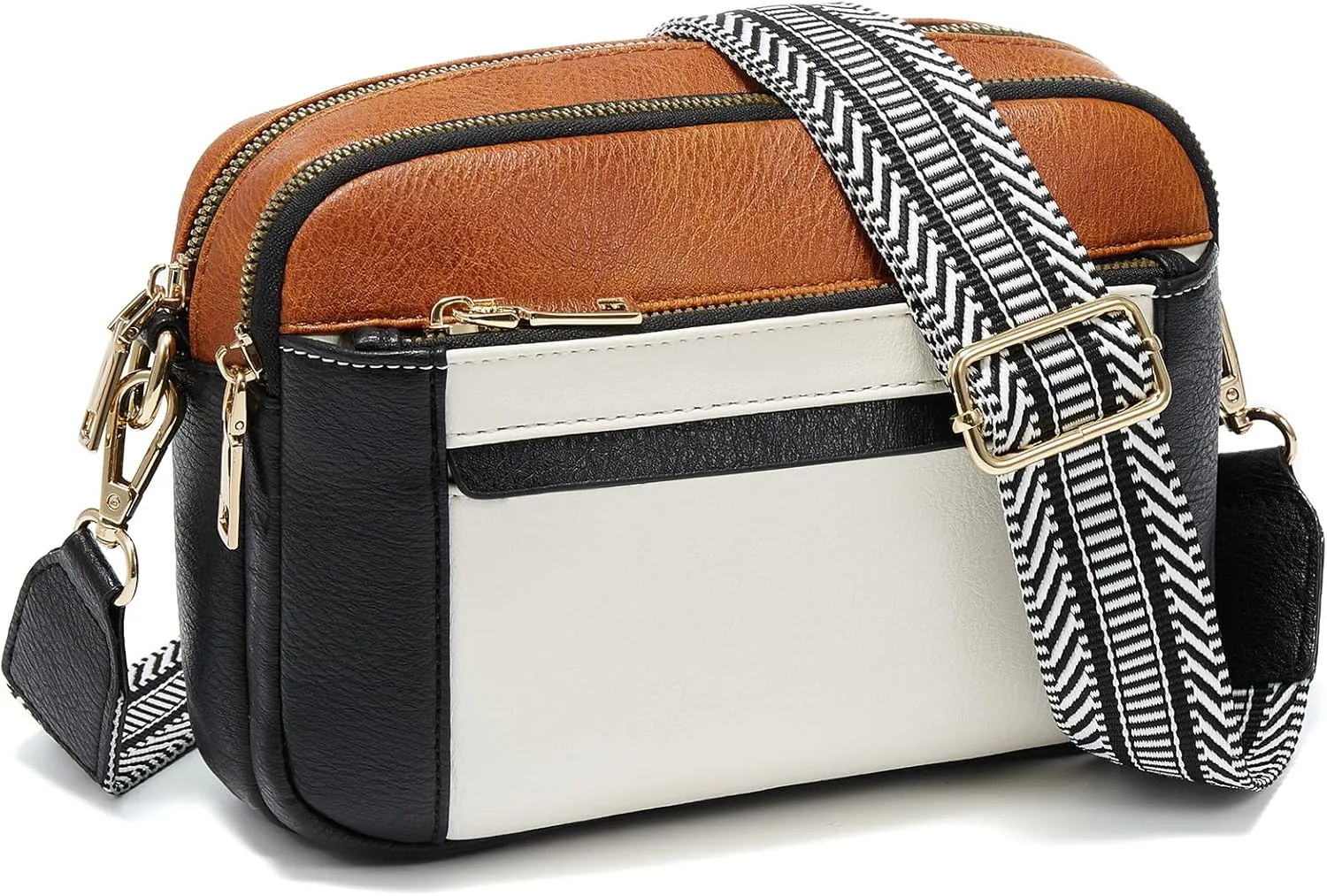 Crossbody Bags for Women, Vegan Leather Crossbody Purses for Women, Small Trendy Shoulder Handbags for Travel