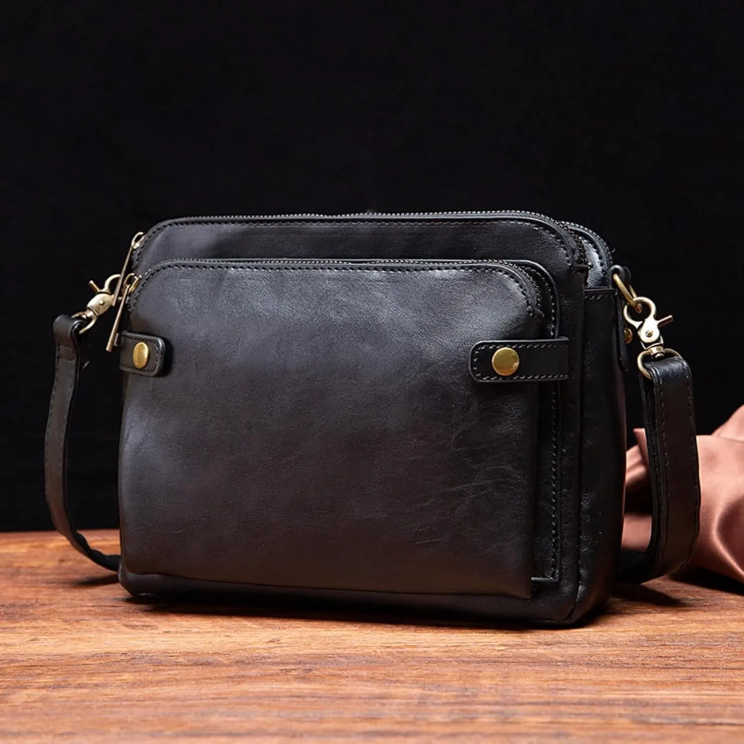 Crossbody Bags For Women with Adjustable Strap PU Leather Shoulder Bag Multiple Pockets Handbags Cross Body Purse