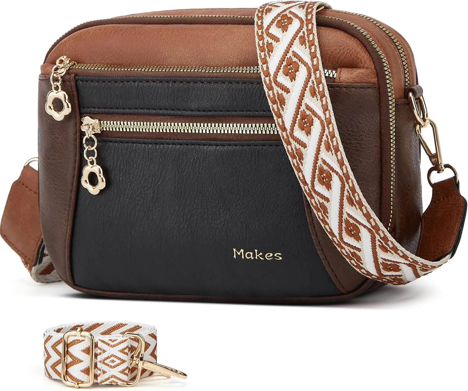 Crossbody Purse for Women Small Crossbody Bags Trendy Vegan Leather with 2 Adjustable Shoulder Straps Mothers Wife Mom Gifts