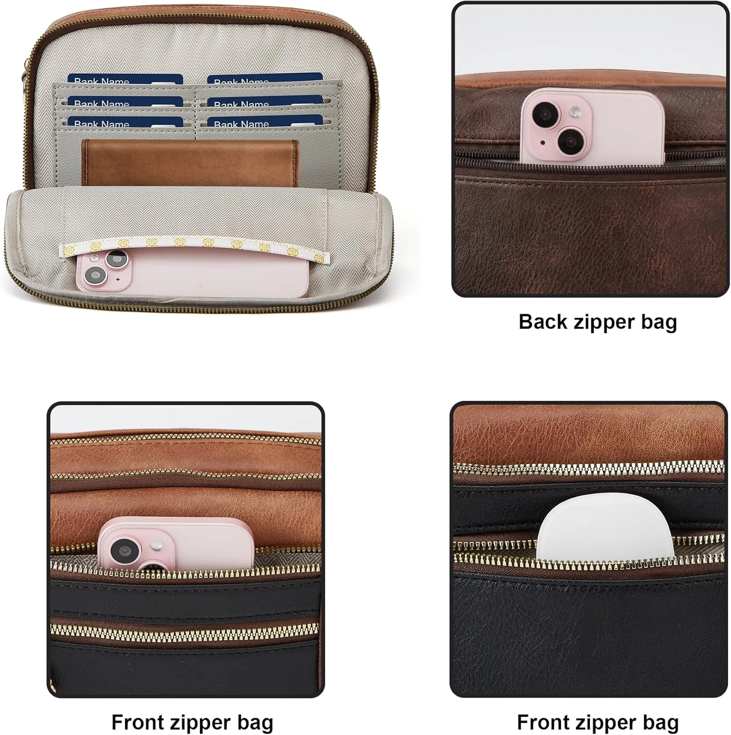 Crossbody Purse for Women Small Crossbody Bags Trendy Vegan Leather with 2 Adjustable Shoulder Straps Mothers Wife Mom Gifts
