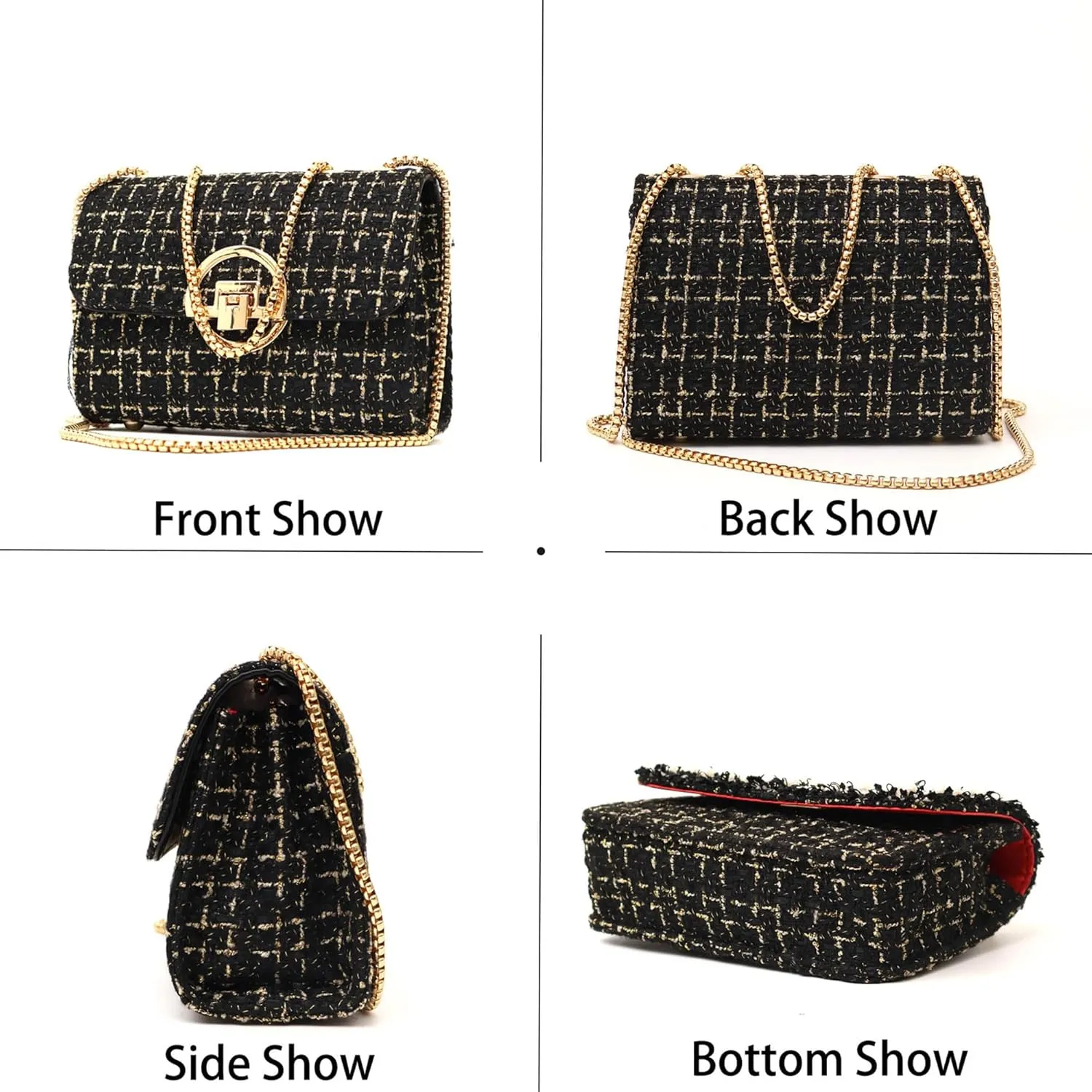 Crossbody Purses for Women Leather Small Cross Body Bags Cute Designer Handbags Chain Ladies Shoulder Bags Clutch