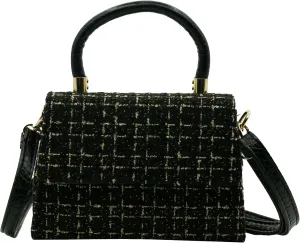 Crossbody Shoulder Bag for Women, Fashion Tweed Top-Handle Small Purses Handbags Evening Bag Satchel Shoulder Bags