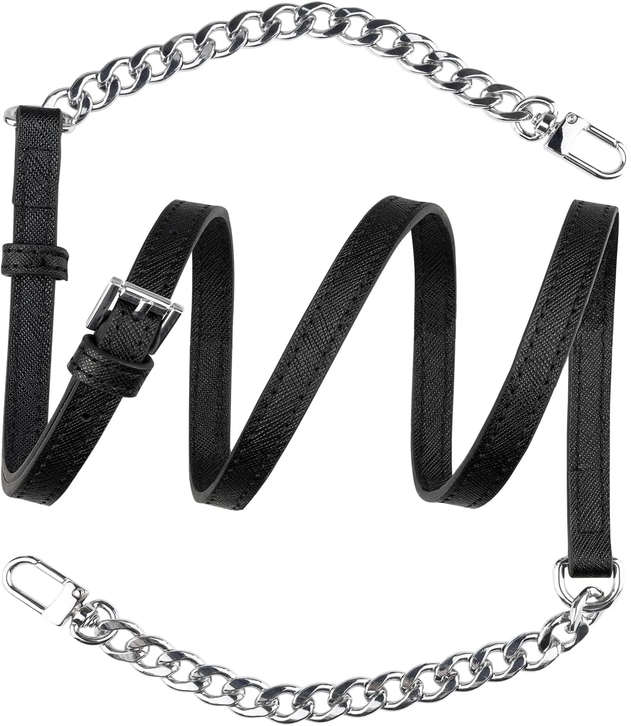 Crossbody Straps Replacement for Michael Kors Purse Adjustable Conversion Kit for MK (Black)
