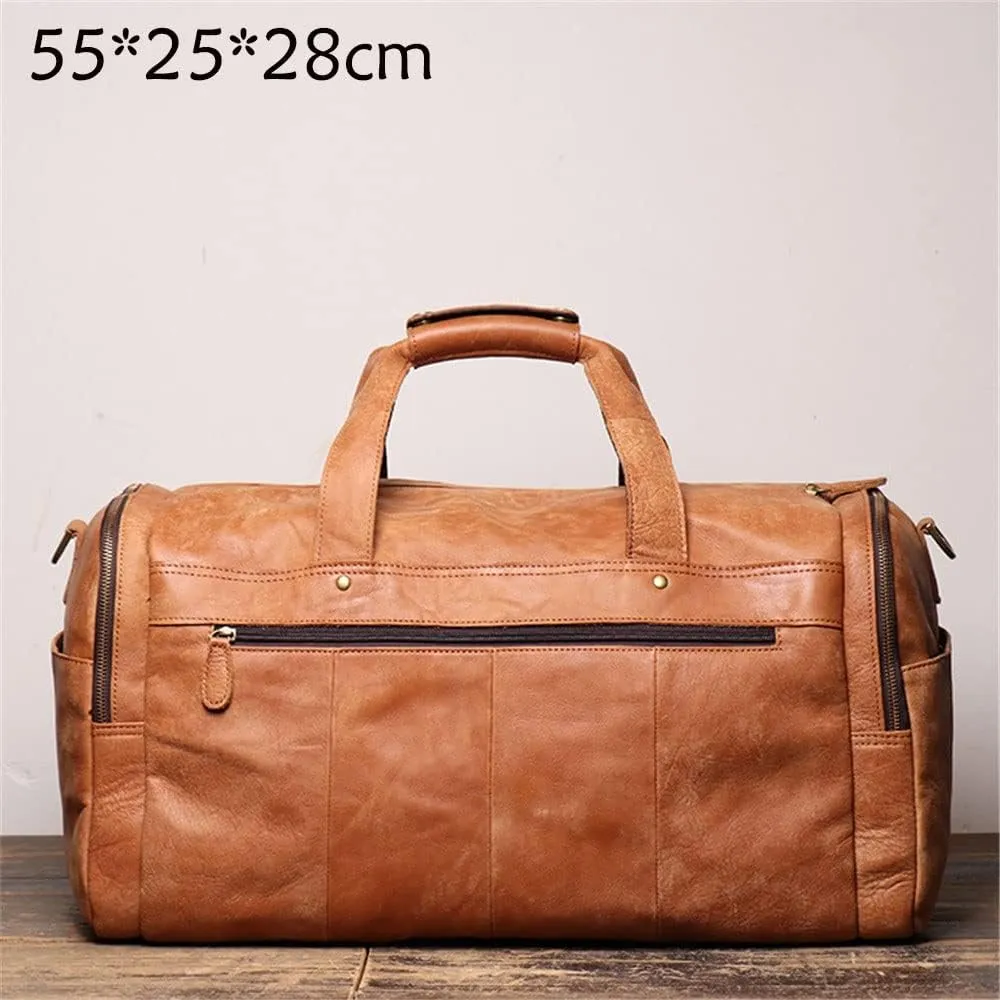 CSCDD Fashion Retro Travel Bag Men's Handbag Large Capacity Luggage Bag Computer Bag Messenger Bag