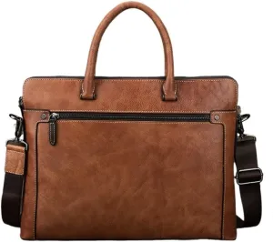 CSCDD Men's Bag Crossbody Business Men's Handbag Horizontal Retro Briefcase Computer Bag