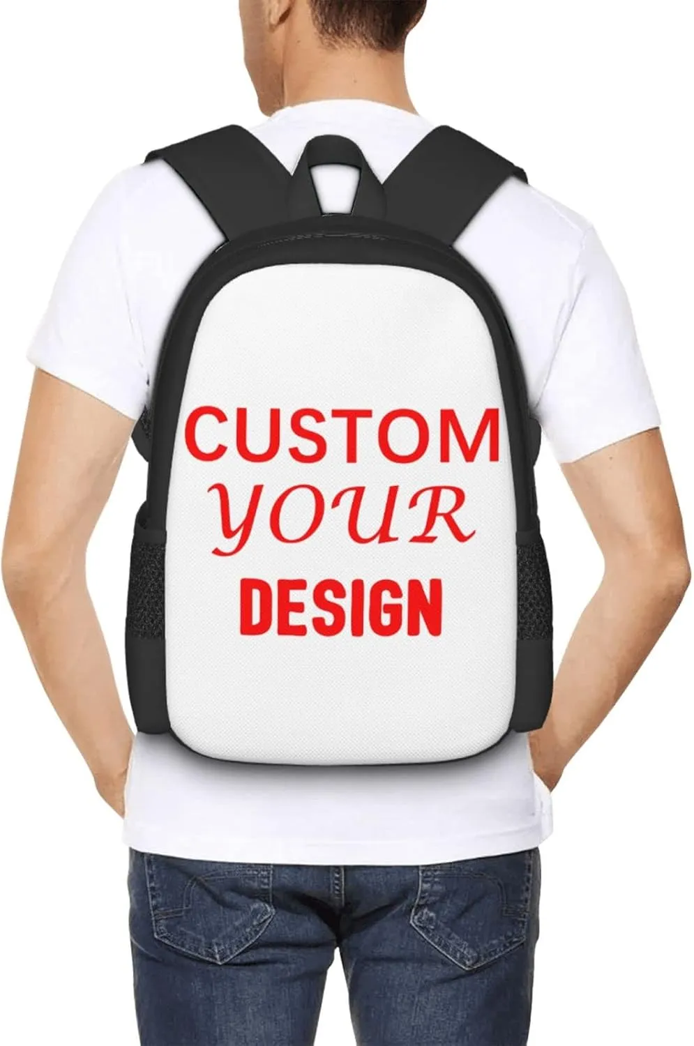 Custom Backpack Personalized Backpack Large Capacity Shoulder Add Your Own Name Travel Backpack
