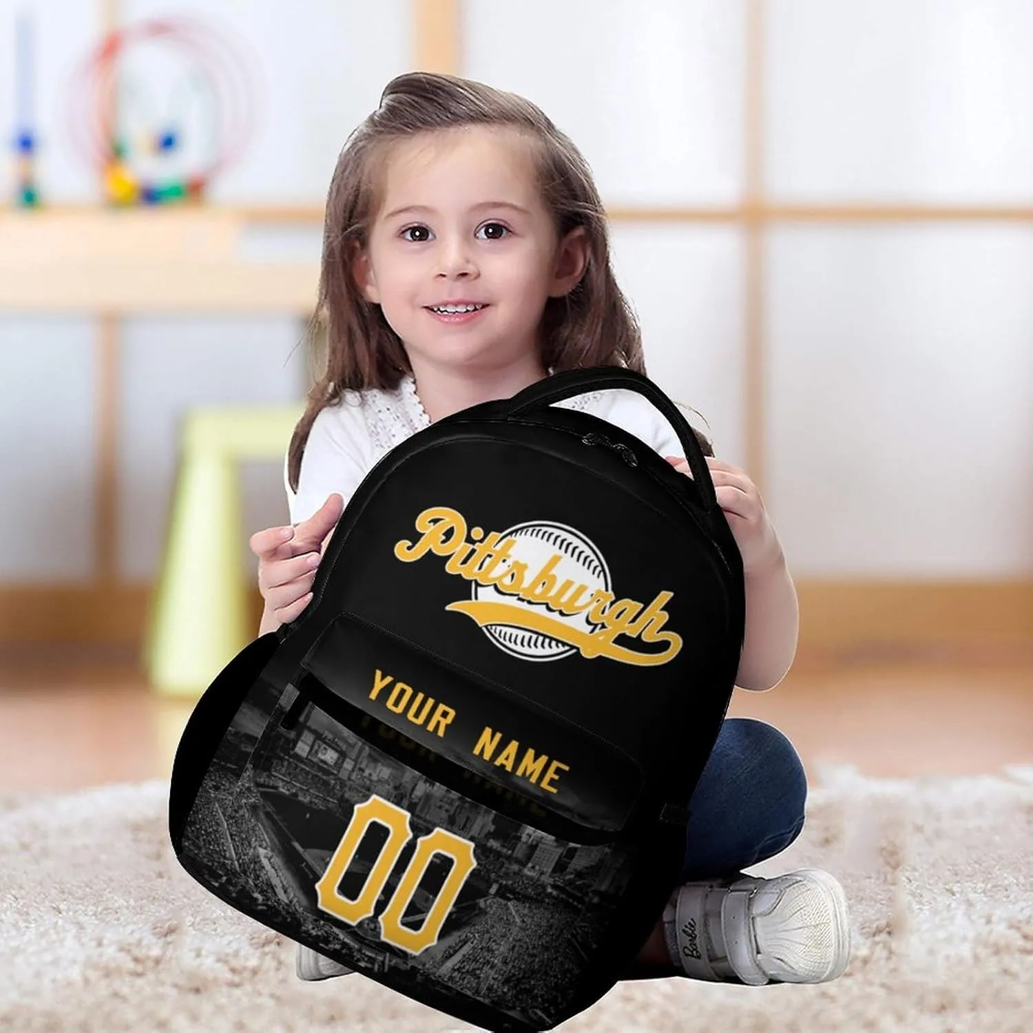 Custom Baseball Backpacks City Team Court Schoolbags Personalized Name Number Travel Camp Children Bag Fans Gift