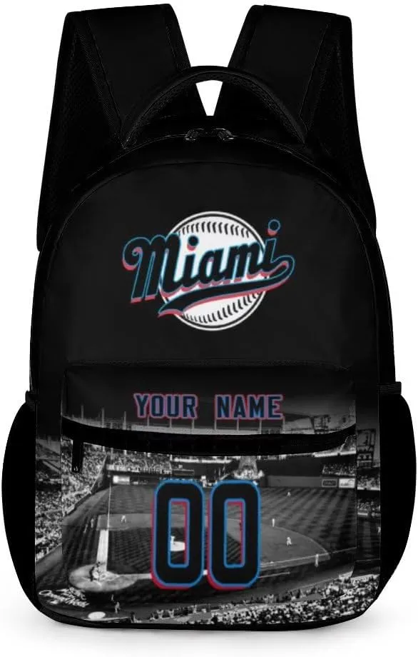 Custom Baseball Backpacks City Team Court Schoolbags Personalized Name Number Travel Camp Children Bag Fans Gift