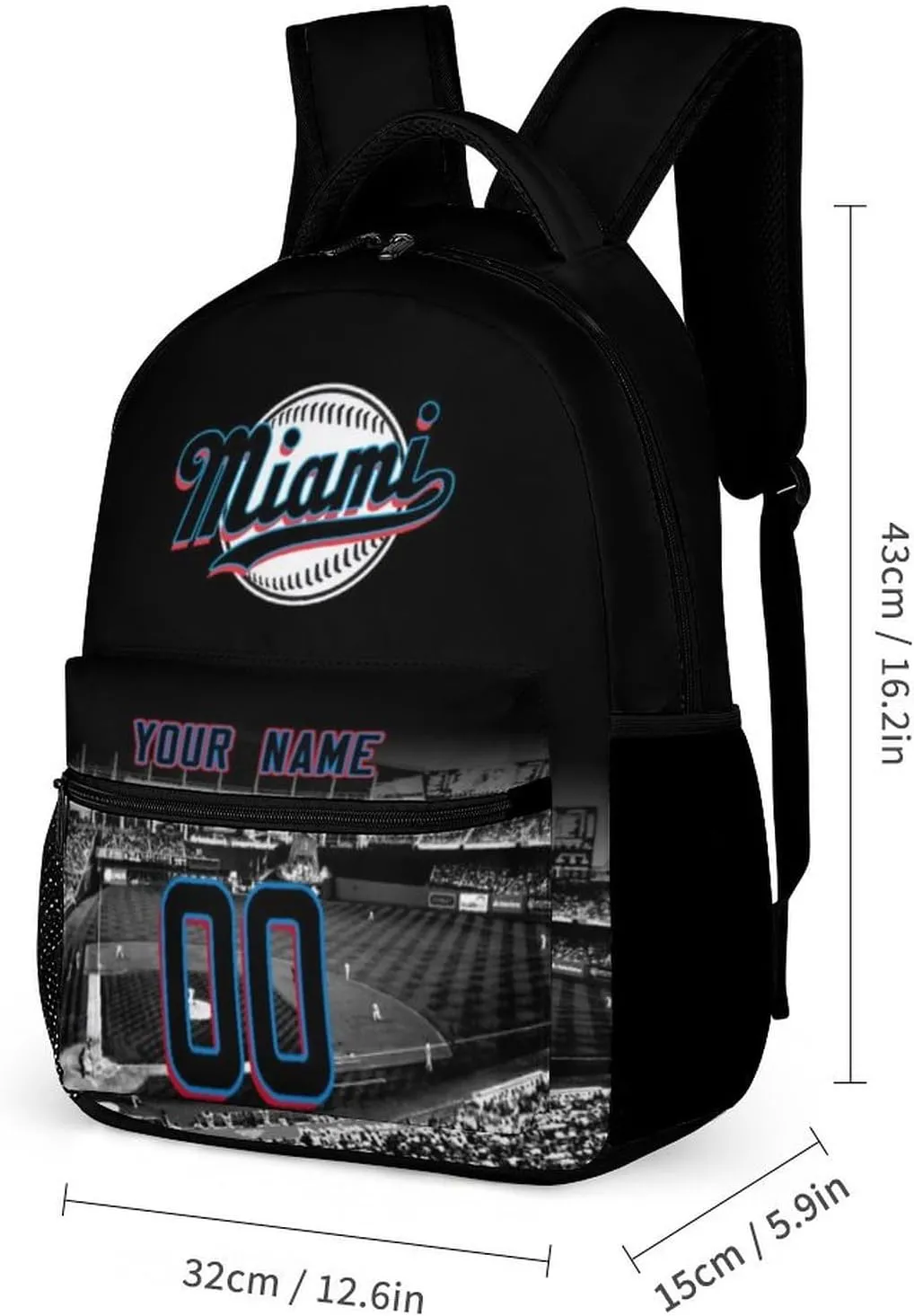 Custom Baseball Backpacks City Team Court Schoolbags Personalized Name Number Travel Camp Children Bag Fans Gift