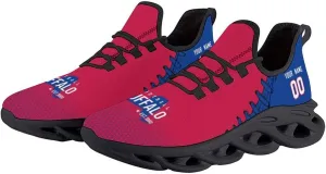 Custom Men's Sneakers Football Personalized Breathable Fan Gift Name & Number Athletic Gym Slip-on Shoes