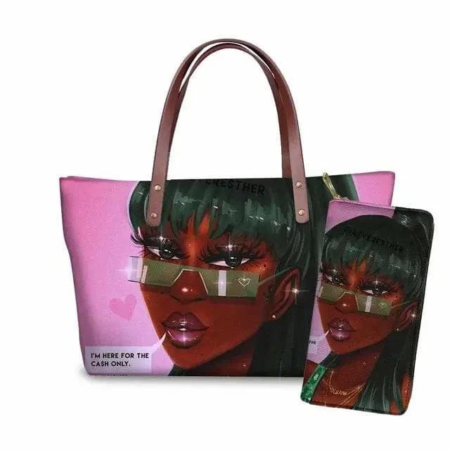 Customized Printed Handbag Set