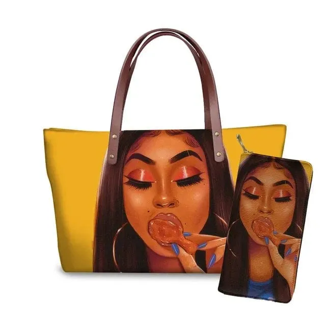Customized Printed Handbag Set