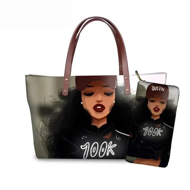 Customized Printed Handbag Set