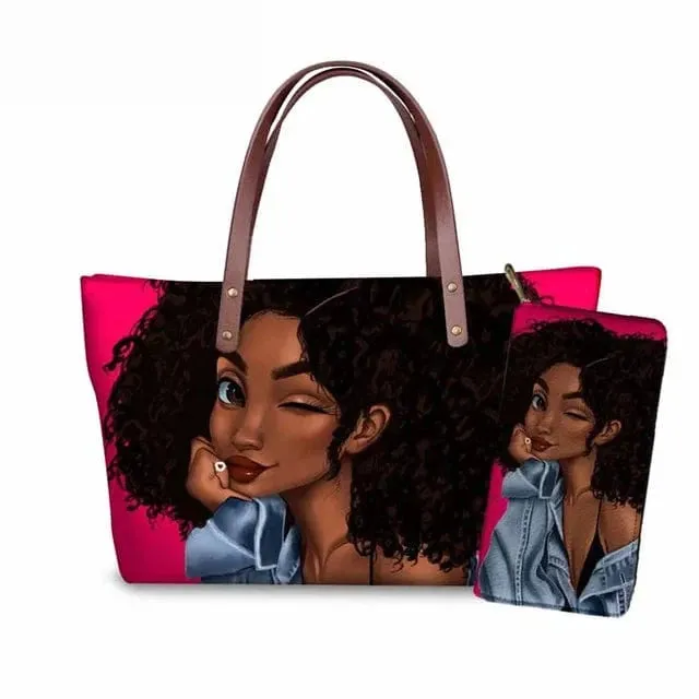 Customized Printed Handbag Set