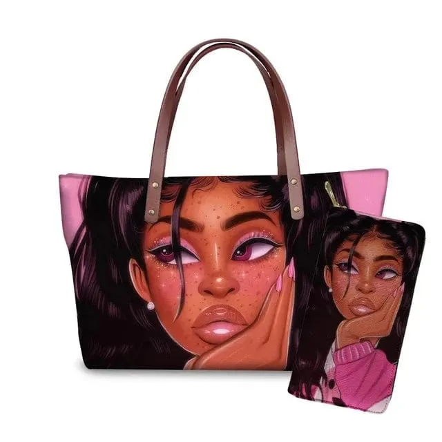Customized Printed Handbag Set