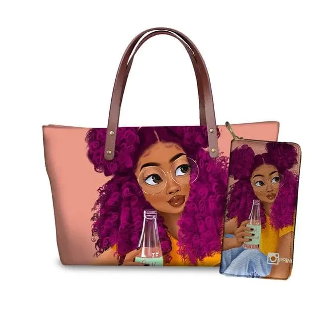 Customized Printed Handbag Set