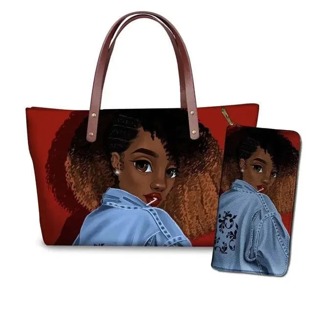 Customized Printed Handbag Set
