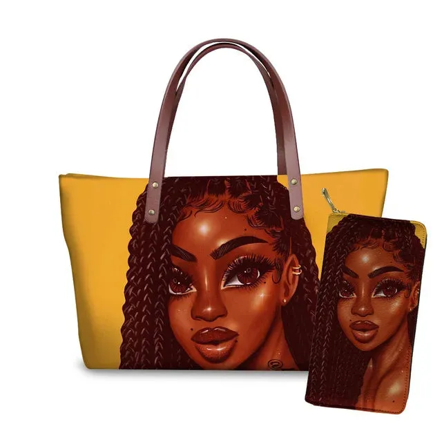 Customized Printed Handbag Set