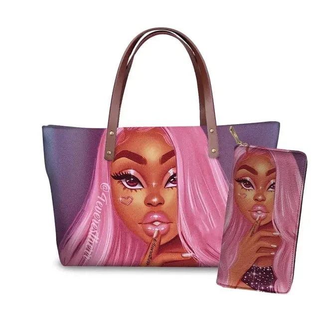 Customized Printed Handbag Set
