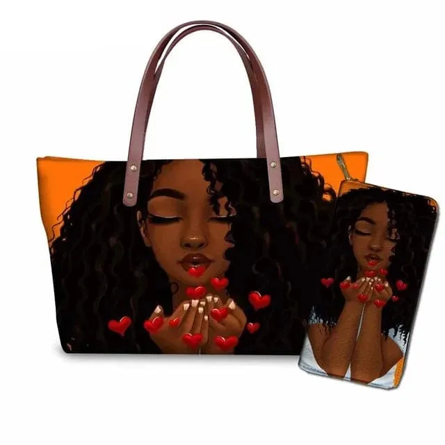 Customized Printed Handbag Set