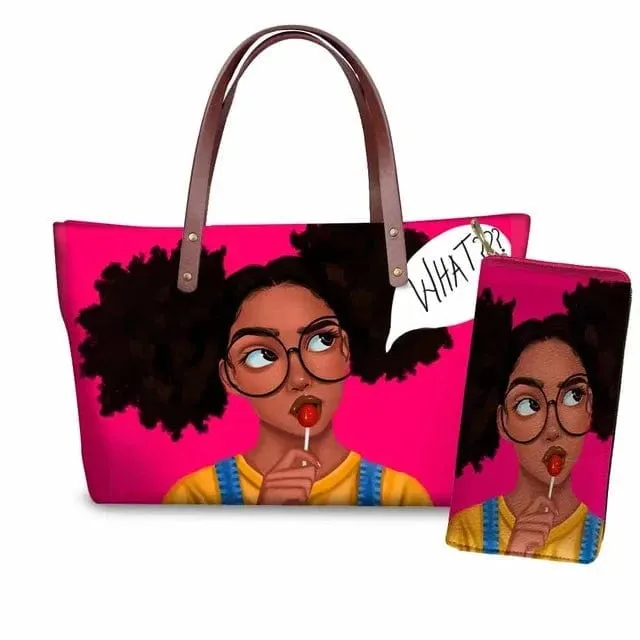 Customized Printed Handbag Set