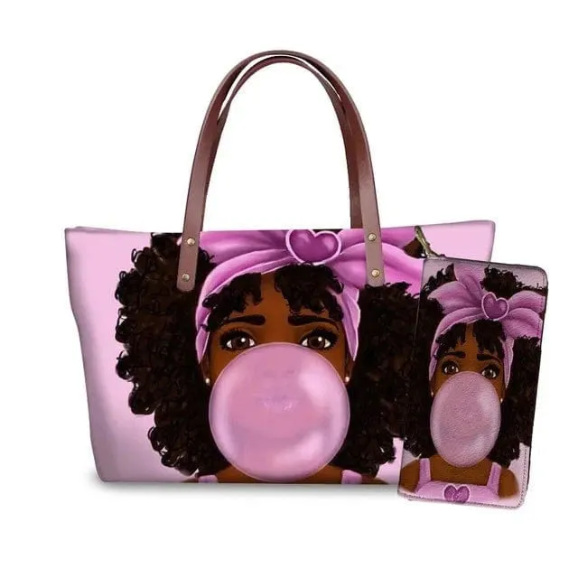 Customized Printed Handbag Set