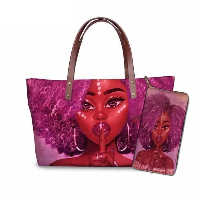 Customized Printed Handbag Set