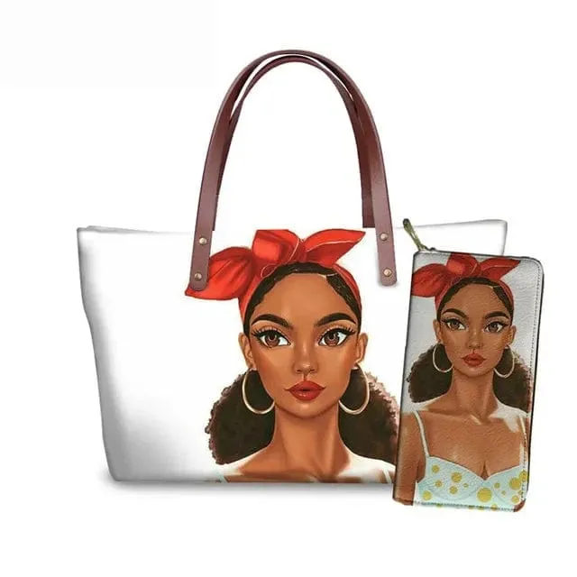 Customized Printed Handbag Set