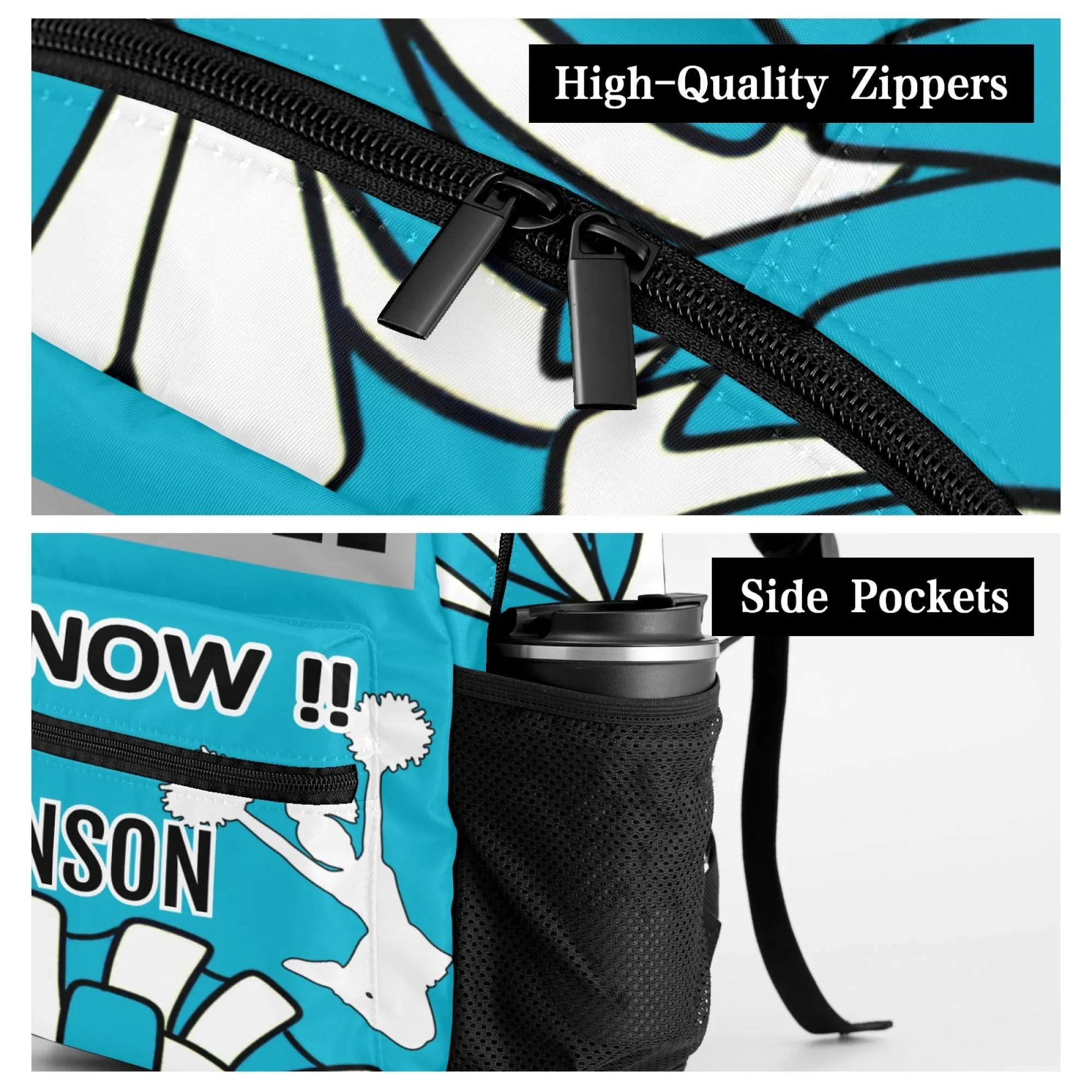 Customized Team Name Cheer Backpack Personalized Student or Children Play Diy Fashion Backpacks