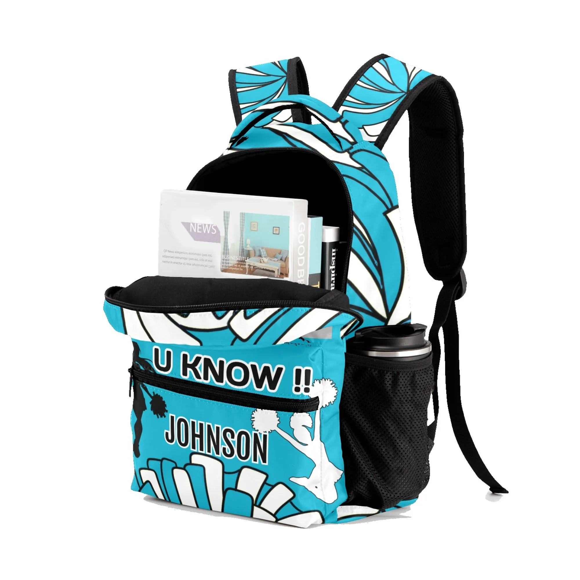 Customized Team Name Cheer Backpack Personalized Student or Children Play Diy Fashion Backpacks