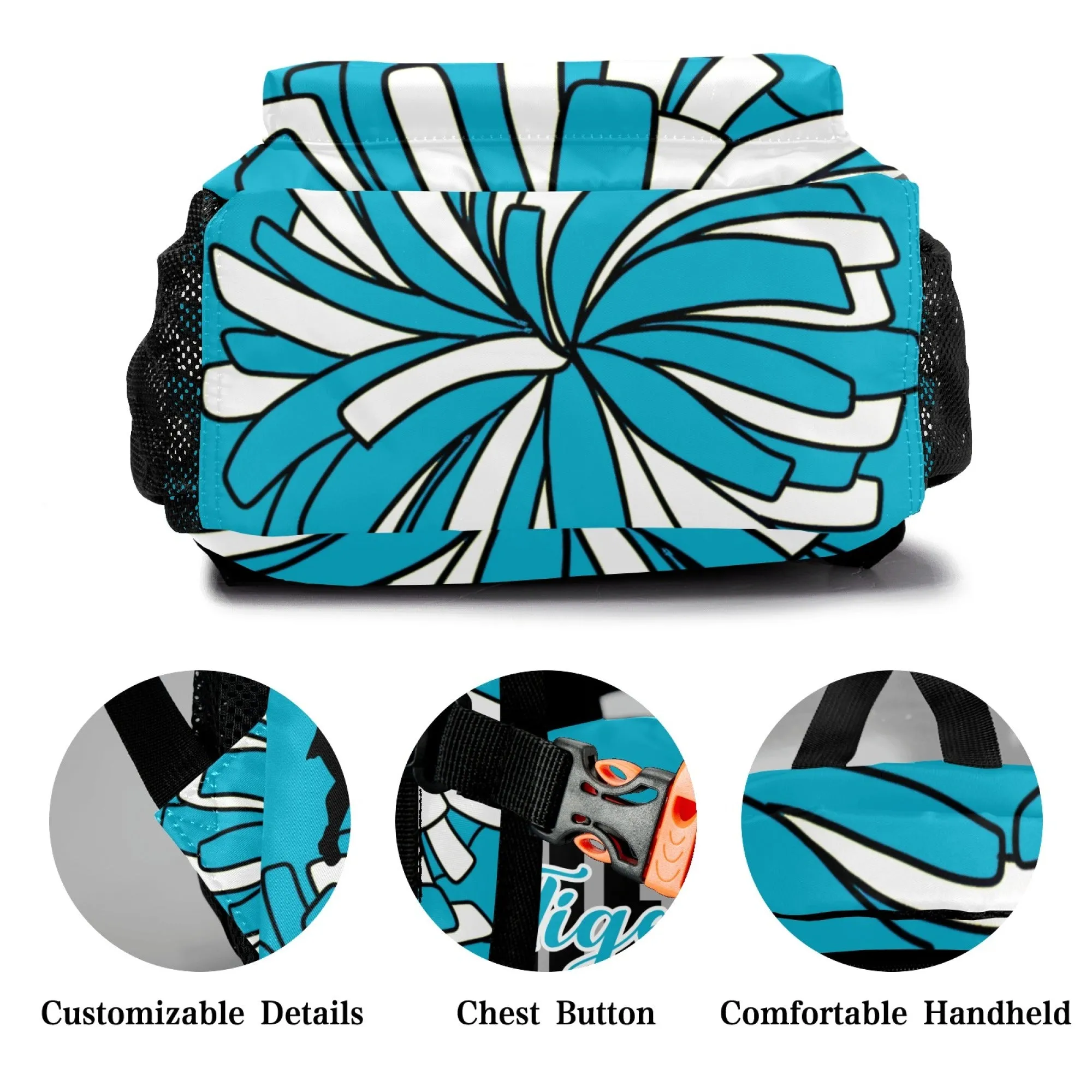 Customized Team Name Cheer Backpack Personalized Student or Children Play Diy Fashion Backpacks