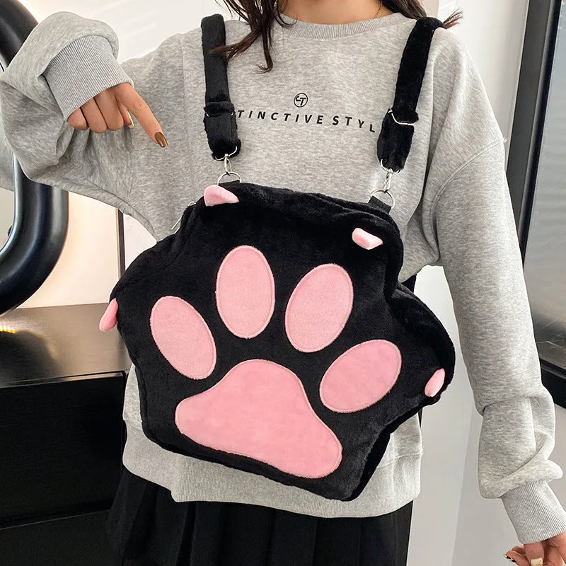 Cute Color Cat's Paw Large Capacity Backpacks