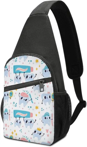 Dachshunds Clothes Dog Large Capacity Portable Chest Bag, Single Shoulder Chest Bag
