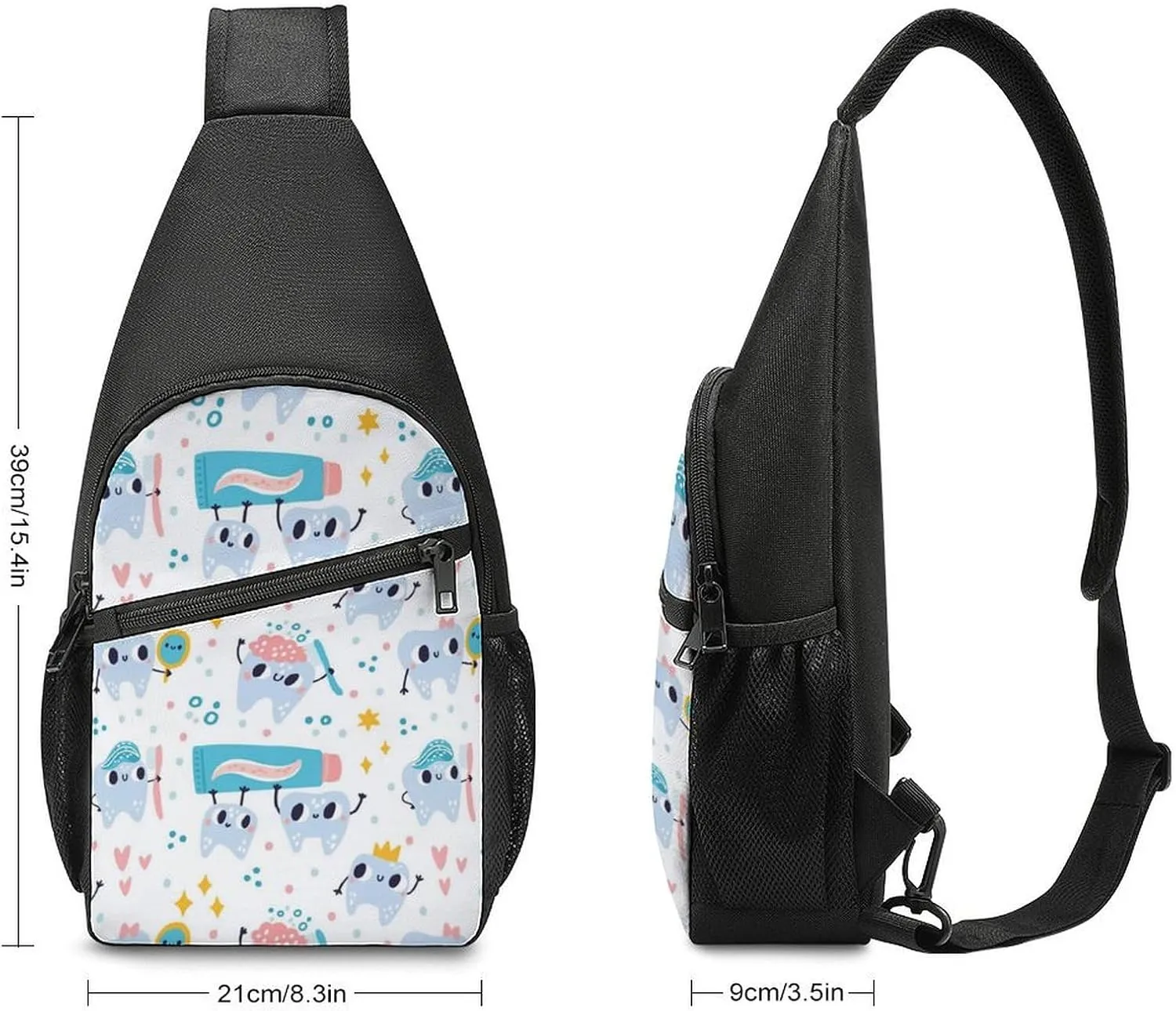 Dachshunds Clothes Dog Large Capacity Portable Chest Bag, Single Shoulder Chest Bag
