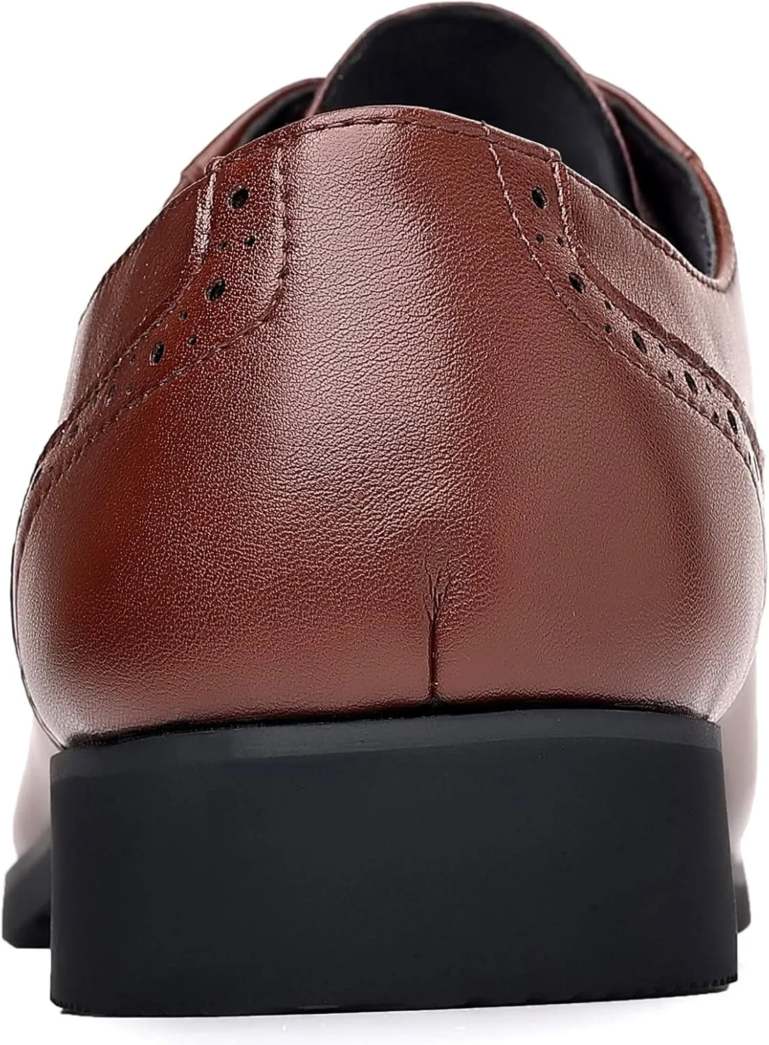 DADAWEN Men's Leather Lined Dress Shoes Formal Business Shoes Classic Lace-up Oxfords