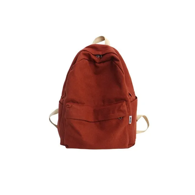 DCIMOR Women Canvas Backpack Female Large capacity travel bag Student School Bag for Teenager Girls Shoulder Bags Ladies Mochila