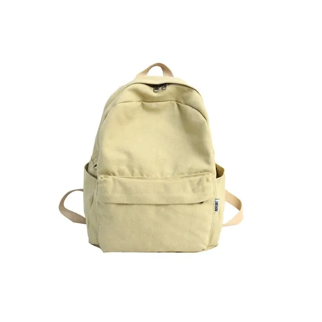 DCIMOR Women Canvas Backpack Female Large capacity travel bag Student School Bag for Teenager Girls Shoulder Bags Ladies Mochila