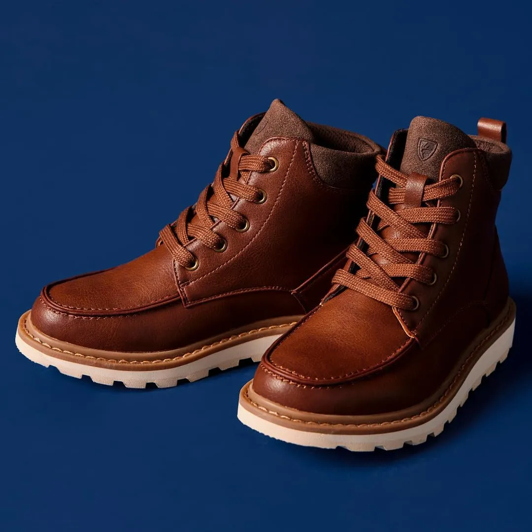 Deer Stags Kids Unisex Brown Leather Casual Winter Bootie 9 Months