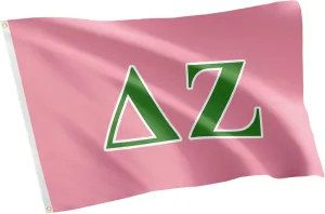 Desert Cactus Delta Zeta Flag letter Sorority Greek Banner Large 3x5 feet Sign Decor dz