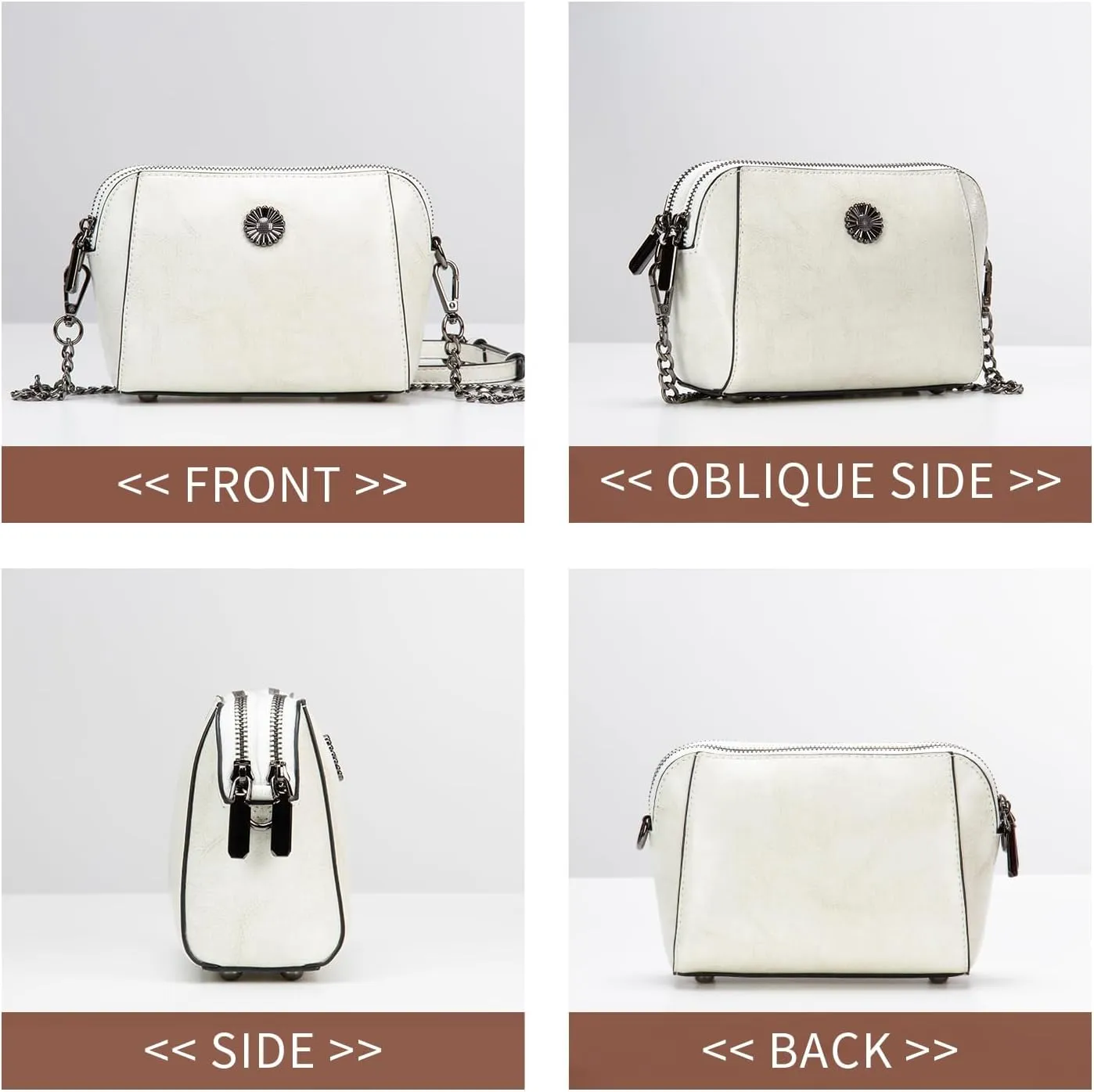 Designer Leather Small Crossbody Bags Purses for Women Cell Phone Bag Soft Women's Shoulder Handbags Gifts for Women