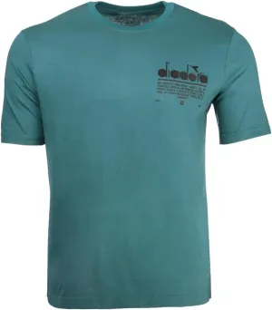 Diadora Mens Manifesto Logo Crew Neck Short Sleeve Casual Tops Casual - Blue