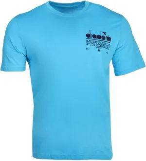 Diadora Mens Manifesto Logo Crew Neck Short Sleeve Casual Tops Casual - Blue