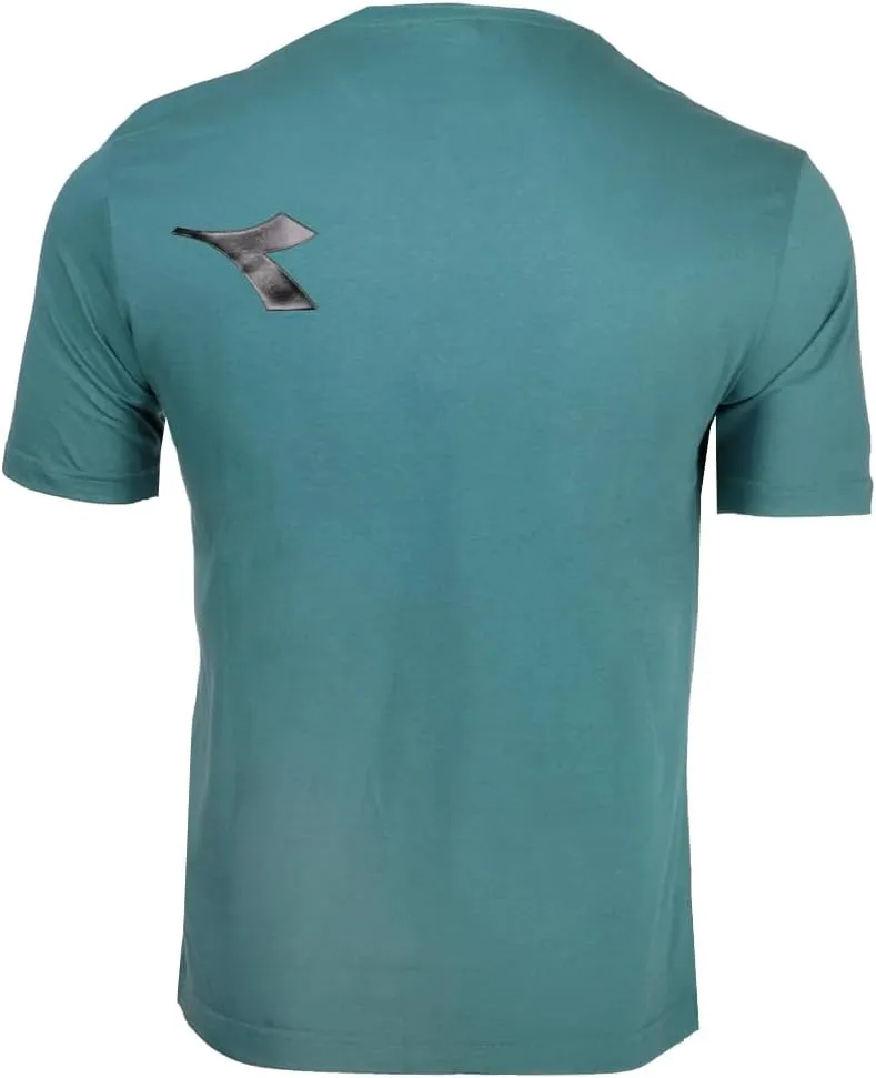 Diadora Mens Manifesto Logo Crew Neck Short Sleeve Casual Tops Casual - Blue