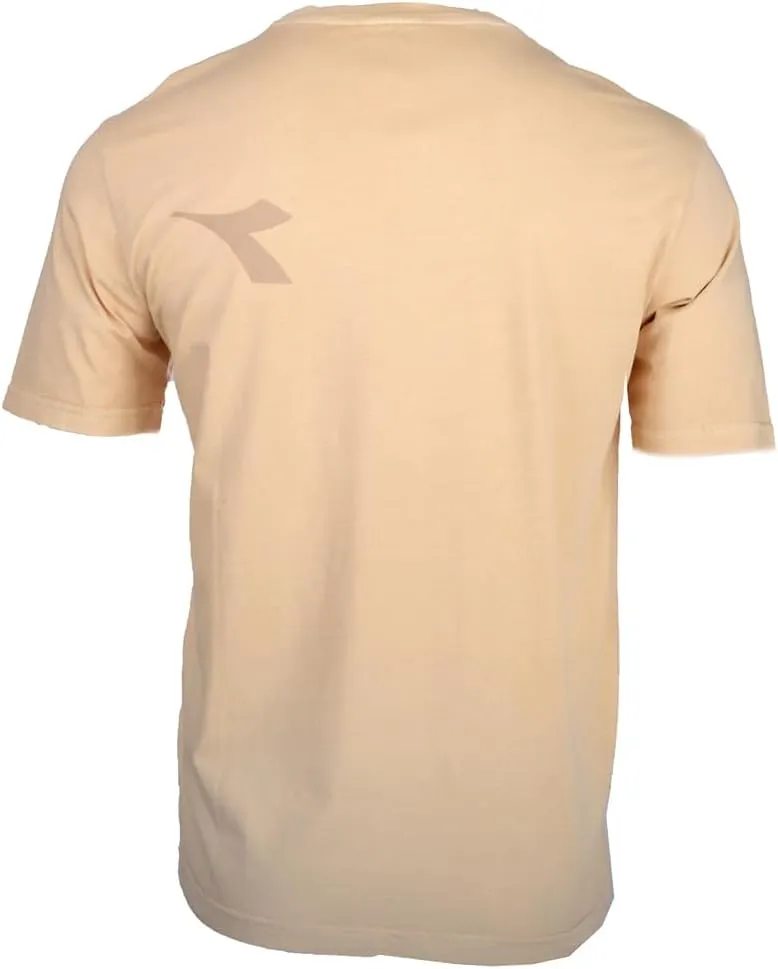 Diadora Mens Manifesto Palette Crew Neck Short Sleeve Casual Tops Casual - Beige