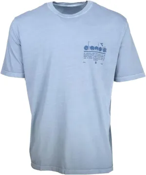 Diadora Mens Manifesto Palette Logo Crew Neck Short Sleeve Casual Tops Casual - Blue