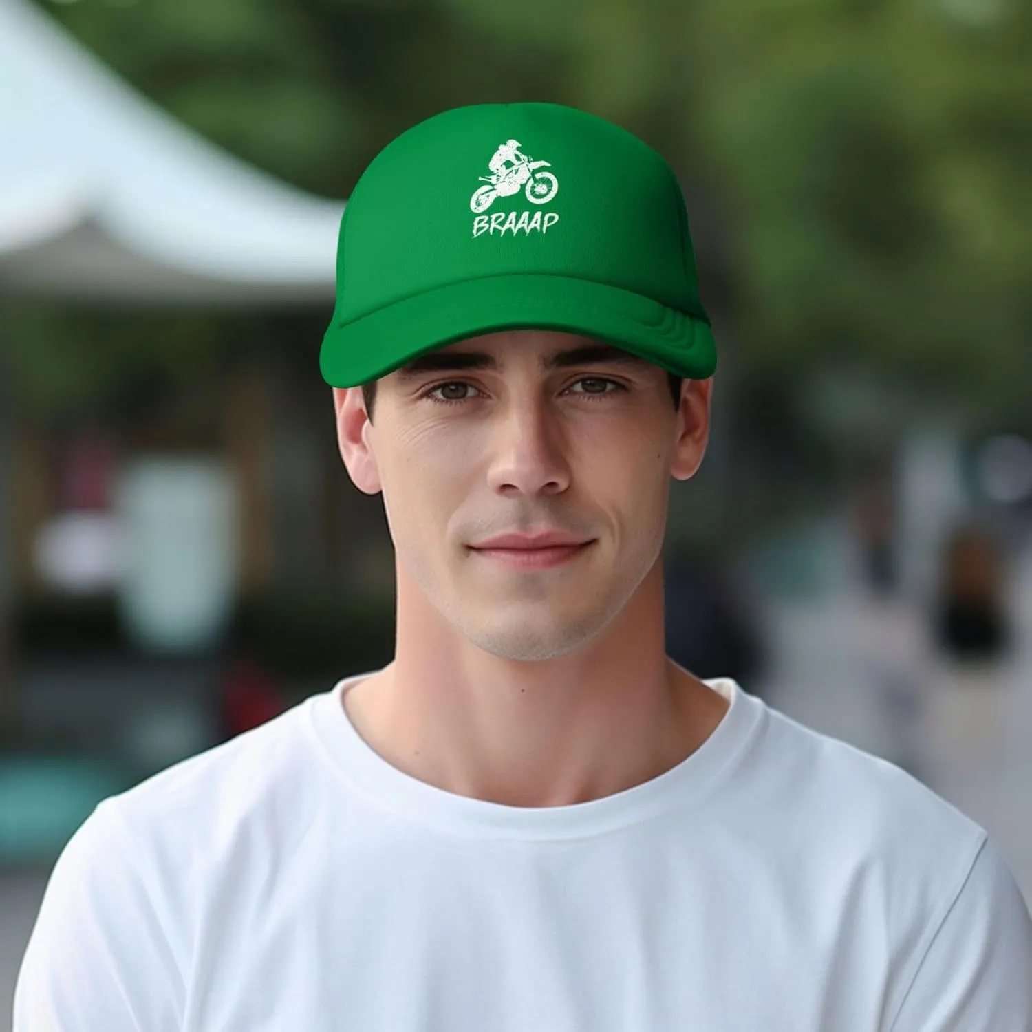 Dirt BKE Motocross American Flag Adjustable Mesh Baseball Cap Breathable Sports Outdoor Hat