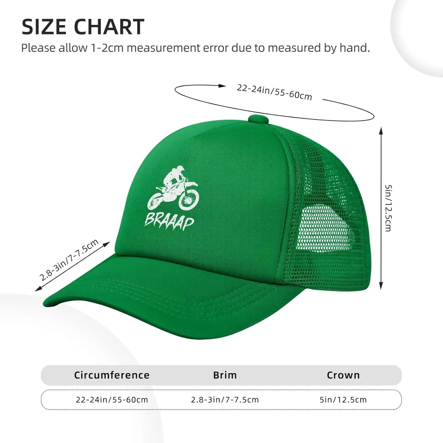 Dirt BKE Motocross American Flag Adjustable Mesh Baseball Cap Breathable Sports Outdoor Hat